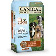 Canidae – Life Stages Large Breed Puppy Duck Meal, Brown Rice & Lentils Formula Dry Dog Food